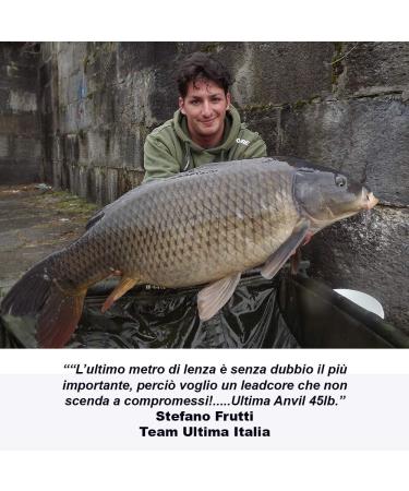 Ultima Anvil Smooth Lead Core 10m Spool - Weed Green 45lb/20.3kg | International Shipping Available - Buy Online on GoSupps.com