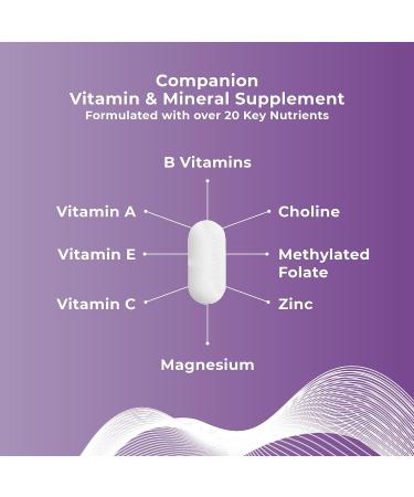 Companion Daily Multivitamin Supplement for Men & Women 50+ | Iron-Free with Vitamin K & D | 90-Day Supply | USA Made - NSF Certified - Buy Online on GoSupps.com