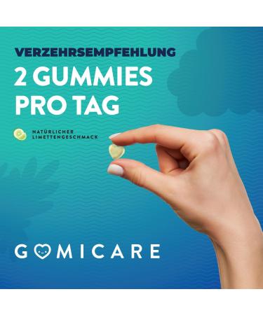 Gomicare Omega 3 Gummies - Vegan Sugar-Free Gluten & Lactose-Free - 60 Algal DHA Vitamin D & E - Health Boosting Supplements - Buy Online on GoSupps.com