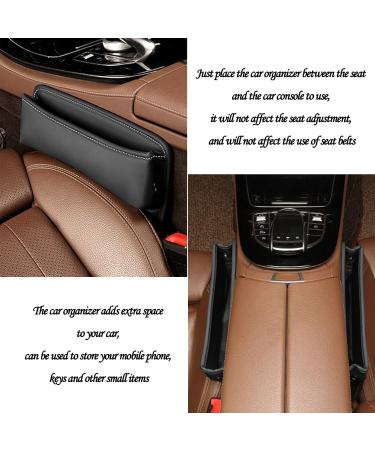 Black Car Seat Organizer Bag - Front Seat Console Pocket for Cell Phone and Keys - Buy Online on GoSupps.com