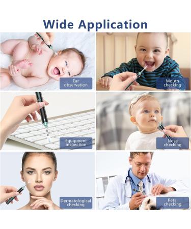 VITCOCO Ear Wax Removal Tool - 1920P HD Camera with 6 LED Lights & 8 Ear Spoons | Ear Cleaning Kit for iPhone, iPad, Android - Black+Blue - Buy Online on GoSupps.com