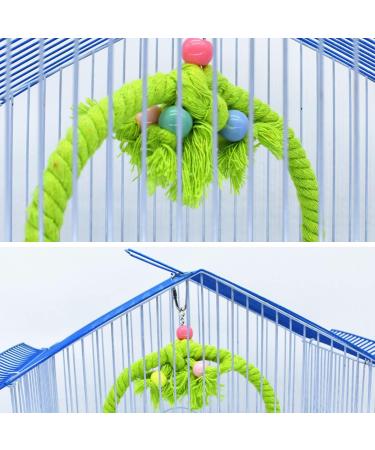 Congguan Bird Swing - Cotton Rope Ring for Budgies & Nymphicus | Bite-Resistant Hanging Toys - Buy Online on GoSupps.com