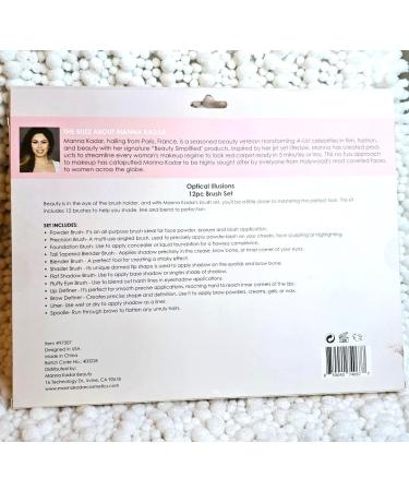 Manna Kadar Optical Illusion Makeup Brush Set - 12 Premium Brushes | International Shipping Available - Buy Online on GoSupps.com