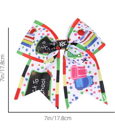 Back to School Hair Clips - Cartoon Back to School Hair Barrettes | Chic Hair Accessories Portable Barrettes for Students - Buy Online on GoSupps.com