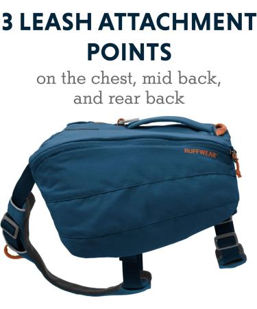 Luffwear Hundred Backpack | Comfortable Saddlebag for Medium Dogs | Front Range Day Pack - Blue Moon Size M - Buy Online on GoSupps.com