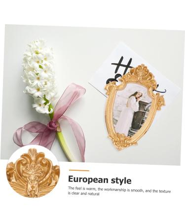 Zerodeko 3 Pcs Resin Mini Photo Frame Gold Frame A4 Vintage Posters Photo Frames Retro Small Photo Frame Wall Decor Picture Frames Resin Vintage Photo Frame Office Desktop Positioning Frame 12x8cm x3pcs Goldenx3pcs - Buy Online on GoSupps.com