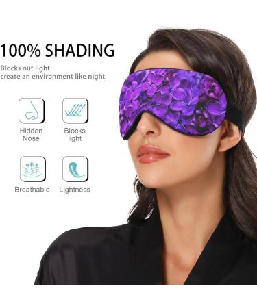 Haskirky Light Blocking Eye Mask for Adults - Adjustable & Comfortable for Travel, Yoga, Meditation - Spring Lilac Purple - Buy Online on GoSupps.com