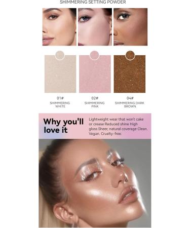 Smooth Setting Powder Poudre Loose Highlighter Makeup for Light Medium and Dark Skin Tones Translucent Setting Powder 0.21 Ounce (2) - Buy Online on GoSupps.com