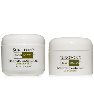 Surgeon's Skin Secret Beeswax Moisturizer 4oz. & 1oz. Jar (Combo Pack) - Unscented Unscented 5 Ounce (Pack of 1)