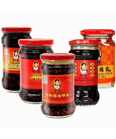 Laoganma Chilli in Oil Assorted 5 Different Flavours (Pack of 5)