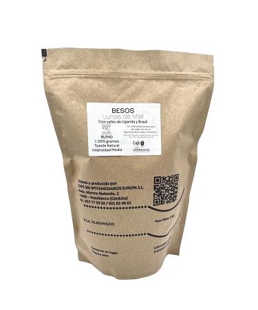 CAFE SIN INTERMEDIARIOS Colombian Coffee - Kisses for Espresso Coffee Maker 1 Kg Roasted Weekly Ground to Order and Packaged | Medium Ideal Coffee