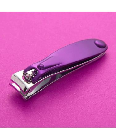 UNbit Nail Clipper Purple Nail Art Clipper Carbon Steel Pedicure Scissors Trimmer Nails Cuticle Clipper Manicure Edge Cutter Scissor Nail Tool - Buy Online on GoSupps.com