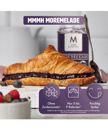 Buy MORE NUTRITION Moremelade Blackcurrant 4 x 240g - Light Fruit Spread | International Shipping - Buy Online on GoSupps.com