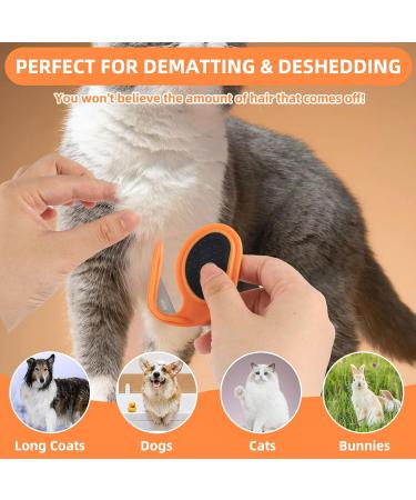 Premium PET Knotting Comb - De-Knot Tool for Cats & Dogs | Remove Matted Hair Effortlessly - Orange/Green - Buy Online on GoSupps.com