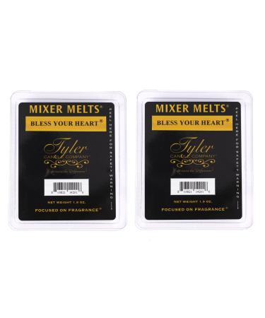Tyler Candle Company Bless Your Heart 1.9 Ounce Scented Mixer Wax Melt Cubes for Tart Burner Pack of 2
