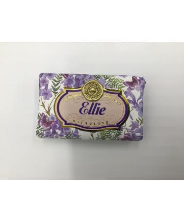 Ellie - Gift Soap Bar For Her Birthday Rose Scent Mum Grandmother Cleanser Lather Present Girl