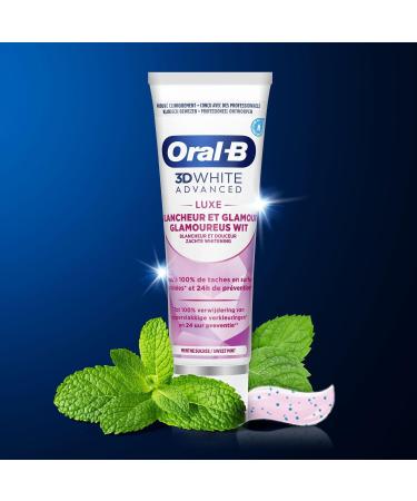 Oral-B 3D White Advanced Luxe Whiteness Glamour Toothpaste 75 ml - Buy Online on GoSupps.com