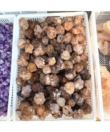 Natural Crystal Rough Natural Stone Crystal Flower Scepter Clear Quartz Cluster Backbone for Decorate 1pc - Buy Online on GoSupps.com