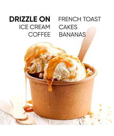 King's Cupboard Organic Caramel Sauce - Perfect for Ice Cream, Fruit Dips, Desserts, and Coffee - Gluten-Free, Kosher, All Natural - 7.7 oz (Pack of 2) - Buy Online on GoSupps.com