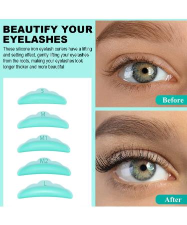 Buy Zeaybsr 40-Piece Eyelash Curler Silicone Pads - Reusable Permanent Wave Tools in 5 Sizes | Beauty Must-Have - Buy Online on GoSupps.com