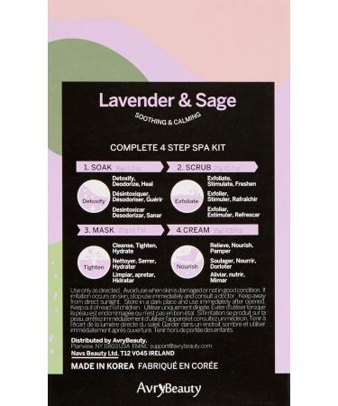 Avry Beauty Lavender Sage 4 Step Pedicure Kit - Buy Online on GoSupps.com