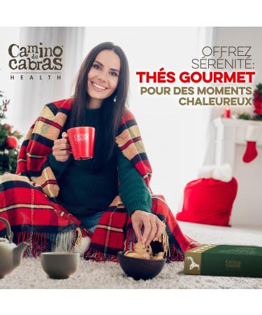  CAMINO DE CABRAS SLIM TEA & DETOX TEA Gift Set - Liver Detox Herbal Tea Draining - Green Tea Turmeric Ginger Dandelion Mate Goji Berry Papaya Cardamom - Natural Ingredients - Loose Leaf Tea 2 x 100g - Buy Online on GoSupps.com