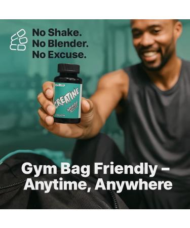 Heatonicel Creatine Monohydrate Capsules for Men|Women to Enhance Muscle Growth Strength Supports Gym Workouts & Athletic Performance 60 Capsules - Buy Online on GoSupps.com