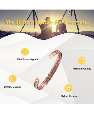 Shop 99% Pure Copper Bracelets for Women - Retro Magnetic Copper Jewelry Gift - Buy Online on GoSupps.com
