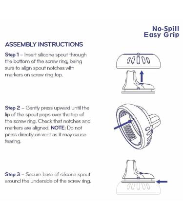 Nuby 10 oz No Spill Easy Grip Trainer Cup - Blue/Red (2 Count) | Leak-Proof Design | BPA-Free | Toddler Sippy Cup - Buy Online on GoSupps.com