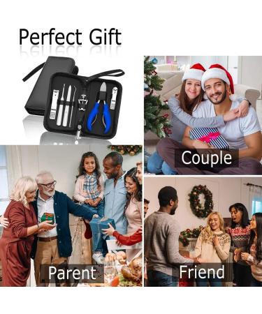 Nail Clippers Set for Thick Nails or Ingrown Toenails Large Toe Nail Trimmer Clipper Kit with Stainless Steel Sharp Blades Soft Grip Handle for Men Women Seniors Blue - Buy Online on GoSupps.com