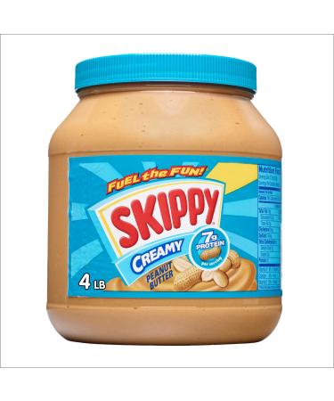SKIPPY Peanut Butter, Creamy, 7 g protein per serving, 64 oz.