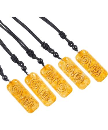 Rockcloud Healing Orgonite Crystal Pendant Necklace - Chakra Reiki Meditation Jewelry | Shop Now - Buy Online on GoSupps.com