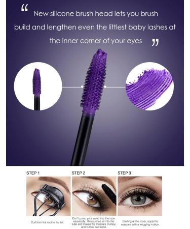 5D Mascara Eye Makeup Hypoallergenic and Fragrance Free Non Smudging Lengthening Long Lasting Curl Defining (3) - Buy Online on GoSupps.com