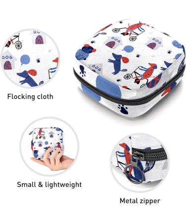GIAPB Period Bag Sanitary Napkin Storage Bag Period Pouch Travel Makeup Bag Cartoon Dogs and House Color4546 - Buy Online on GoSupps.com