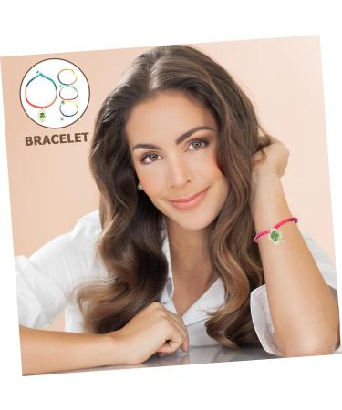 VALICLUD Green Bracelet 4pcs Bracelet Miss Resin Four Leaf Friendship Wrist Chain - Buy Online on GoSupps.com