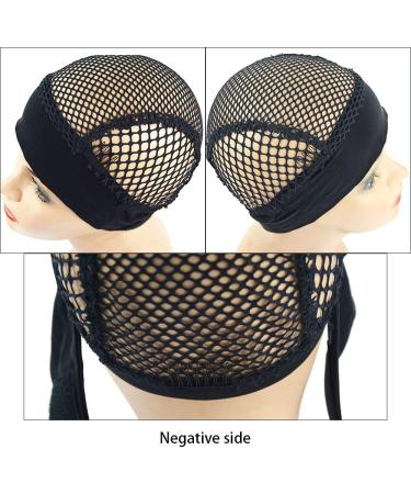 YANTAISIYU Black Crochet Wig Cap Headband with Adjustable Weaving Base - 1pc - Buy Online on GoSupps.com