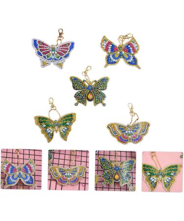 Anneome 5pcs Key Chain Keychain for Kids Handbag Hanging Decor Diy Diamonds Pendants Blush 5d Self Made - Buy Online on GoSupps.com