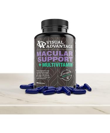 Visual Advantage Lunovus Macular Support Plus Multivitamin Based on AREDS 2 Study Eye Vitamins for Macular Support 180 Soft Gels - Buy Online on GoSupps.com