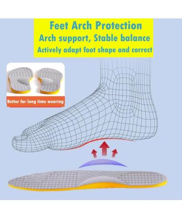 Goofort Orthotic Gel Insoles for Posture Correction and Foot Support - Gray, High Arch, Overpronation, Plantar Fasciitis - Women/ Men - Size 9-11 - Buy Online on GoSupps.com