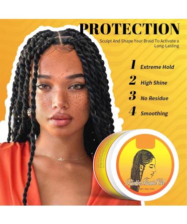 Afro Frizzy Hair Gel for Women and Men Edge Booster Gel for Afro Hair Gel Curly Hair Afro Gel Anti Frizz Fixing Hair Gel for Curly Hair 100g - Buy Online on GoSupps.com