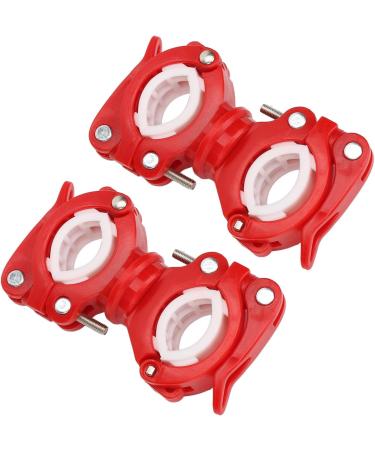 Walker Cane Holder 2 Sets Quick Installation Wheelchair Walking Cane Holder 360 Degree Rotation for Electric Scooter (Red White) - Buy Online on GoSupps.com