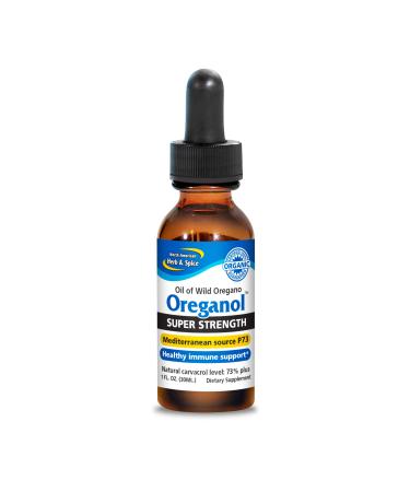 North American Herb & Spice Super Strength Oreganol P73 - 1 fl. oz. - Immune System Support - Certified Organic, Wild Oregano - 285% More Potent Than Regular Strength - Non-GMO - 194 Servings