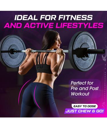 Creatine Monohydrate Gummies 6000MG Pre-Workout for Women, Creatine Gummies with Collagen, BCAA 2:1:1, Zinc & Taurine for Muscle Support, Enhance Strength & Booty, Gluten-Free, 120 Counts Raspberry 120 Count (Pack of 1) - Buy Online on GoSupps.com