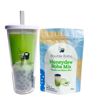 Bauble Boba Instant Bubble Tea Powder Drink Mix - 240g - Honeydew