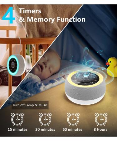 2-in-1 White Noise Machine Baby with Night Light | 32 Soothing Sounds | USB Rechargeable | Perfect for Adults & Kids | Sleep Sound Machine for Sleeping, Travel, Office - Buy Online on GoSupps.com