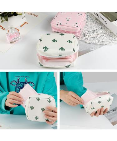 Comius Sharp Sanitary Napkin Storage Bag - 2 PCs Period Kit for School | Nylon Tampon Collect Bags for Women & Girls - Rosa - Buy Online on GoSupps.com