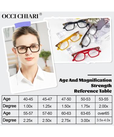 OCCI CHIARI Stylish Women's Reading Glasses 2.25x - Comfort Eyewear (Multiple Strengths Available) - 5018 Brown - International Shipping - Buy Online on GoSupps.com