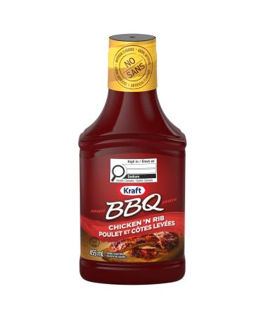 Kraft Chicken & Rib BBQ Sauce 455ml 455mL (Pack of 10) Chicken & Rib