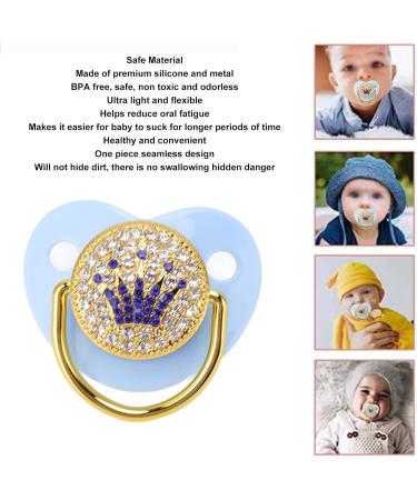 Ultra-Light Blue Baby Nipple for Newborns (6-18 Months) - Soft PP Silicone Round Edge Design - Buy Online on GoSupps.com