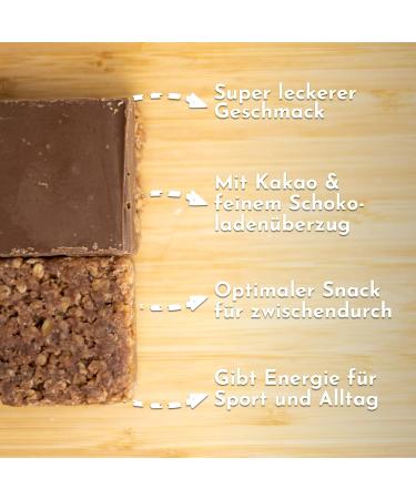 Foodtastic Power Cake Chocolate - Handmade Oat Bar Energy Snacks | Delicious Flapjack Bars (30 x 120g) for International Shipping - Buy Online on GoSupps.com